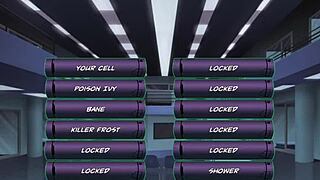 bathing in the shower during the game