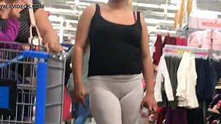 Wow, Bonita's Cameltoe Steals the Show at Supermarket Misscameltoe!