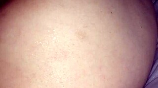 i'm giving her all four fingers in her pussy