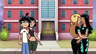 Wow! Danny Phantom Amity Park Lesbian Action!
