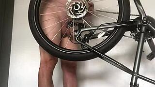 Fix the bicycle flat and fuck that ass hard.