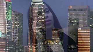 Fly bitches fucked doggystyle in threesome