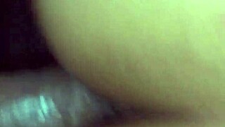 wife in stockings bent over for doggy style