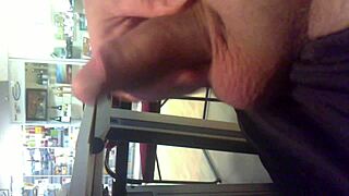 guy wanking his dick in internet cafe