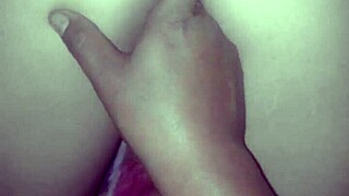 Oh, what a rich fingering to my wife's wet pussy! She moans loudly as I finger her deep.