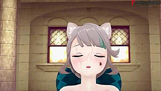 lynette fucking pov in genshin impact premium?