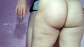 Amina shows off her ass in a hardcore voyeur scene with her lover