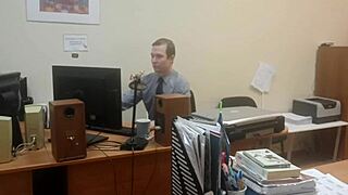 model mars6mars caught masturbating on hidden work cam