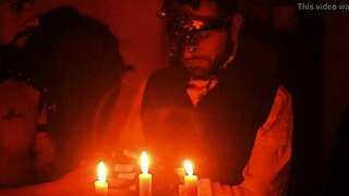 Halloween Cosplay Orgy With Sucking