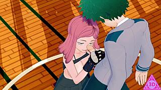 i fucked mei hatsume and midoriya in anime sex