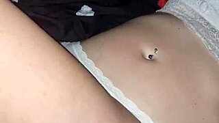 Blonde Spanish babe wakes me at midnight rubbing herself against me for sneaky fun.