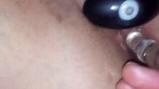 anal double penetration with dildo and cock