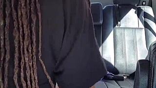 Brown Thick Legs Spread Wide for BBC in Parking Lot KuroyukiExperience