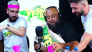 Kneeled girl licks cock in California summer