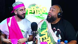 Kneeled girl licks cock in California summer