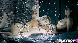 two sexy lesbian milfs finger and lick pussy