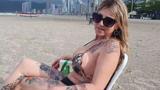 she recognized me on the beach, invited me to the city, and i fucked her complete on red