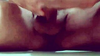 Jerking the huge cock to a long orgasm and thick cumshot