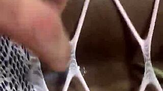 italian guy fucks ebony girl in pov, cums on her ass and continues pounding