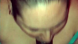 I give a deepthroat blowjob to a big black cock in the basement, ending with a facial