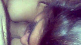 Little mom gives oral at home suggestively