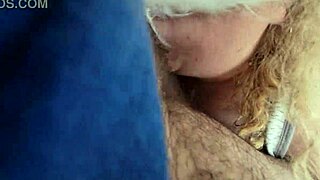 Wife Performs Detailed Oral Blowjob on Cock in Public Garden Backyard