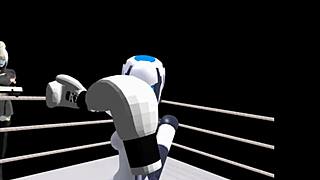 Pov boxing with sexbot.