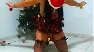 i have a slave bound for christmas choking and sucking.