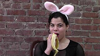 Roxy expresses her love for bananas playfully