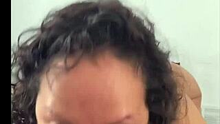 i give pov blowjob to big black cock, mature latina milf gets facial