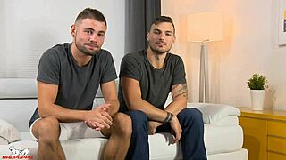 jeffrey lloyd and hunter styles in gay blowjob action