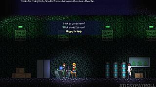 Cute Blonde With Big Ass Fucked By Monster Cock In Porn Game.