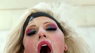 Hey tat whore, ready for that cum facial from the group?