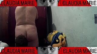 Watch as she gives her husband a blowjob before dinner and cums on her gay friend's face