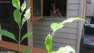 Nikki gets DRILLED from behind in wild action