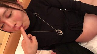 mai gets her anal developed with dildos in the bathroom