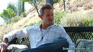 neglected milf fucks her stepson, blonde with piercing in pussy