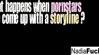 3 hot pornstars fuck each other at night club