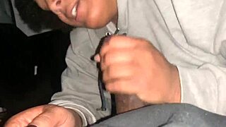 BBW slut deepthroats monster cock outdoors at work