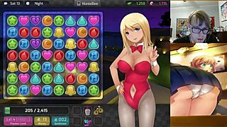 aiko and milf jessie get cumshots in huniepop uncensored