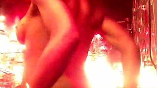 Ebony Webcam Striptease with Ripped Clothes