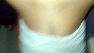 homemade ebony video where she gets bent over and fucked doggystyle until creampie