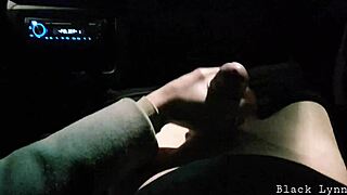 Stop the car for a public handjob next to the road!