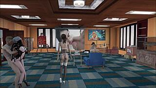 In Fallout 4, a cute brunette explores vicious fashion in a 3D anime hentai style