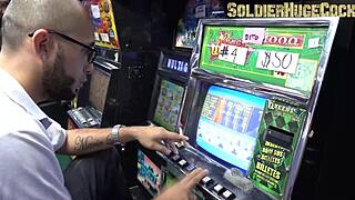 Kourtney Love Changes Unfortunate Man's Luck In Casino With Dirty Latina MILF Action