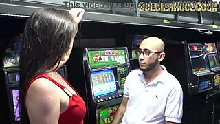 Kourtney Love Changes Unfortunate Man's Luck In Casino With Dirty Latina MILF Action