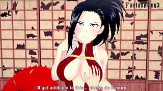 Is Momo Yaoyorozu Teasing with Her Blowjob Skills in Boku no Hero?