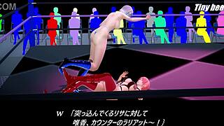 My imagination three in 3d cartoon wrestling!