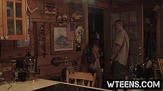 This petite chick got deceived by his looks and ended up in rough sex!