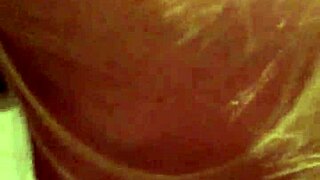 blonde girl gives a casual blowjob to her guy